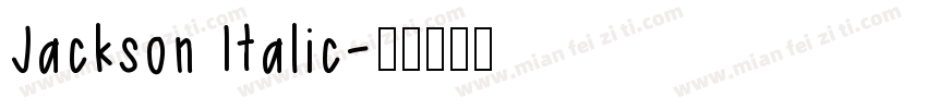 Jackson Italic字体转换